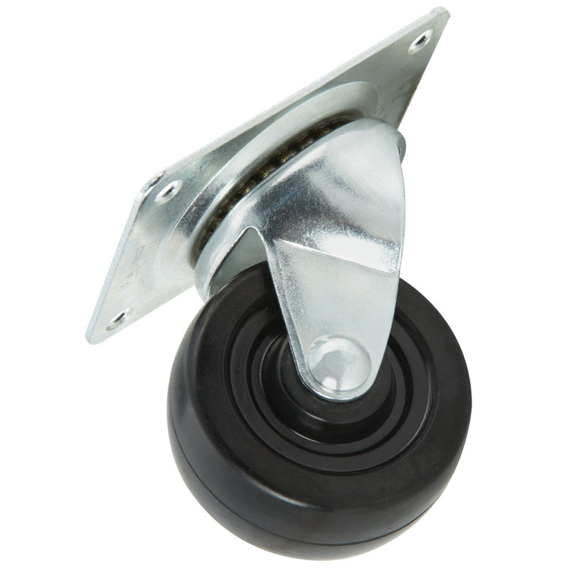 Shepherd 3 In. General-Duty Soft Rubber Swivel Plate Caster