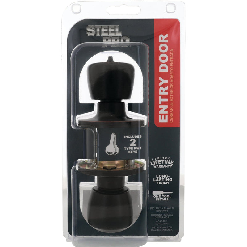 Steel Pro Oil Rubbed Bronze Entry Door Knob