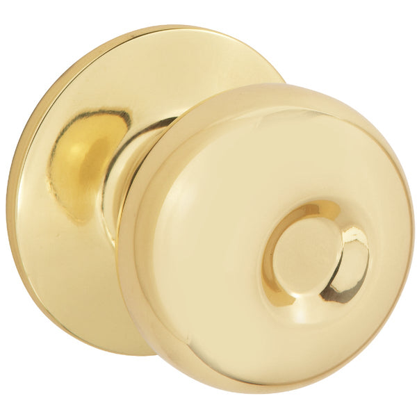 Steel Pro Polished Brass Bed & Bath Door Knob