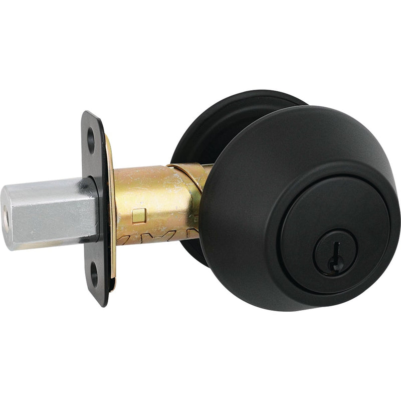 Steel Pro Matte Black Double Cylinder Deadbolt