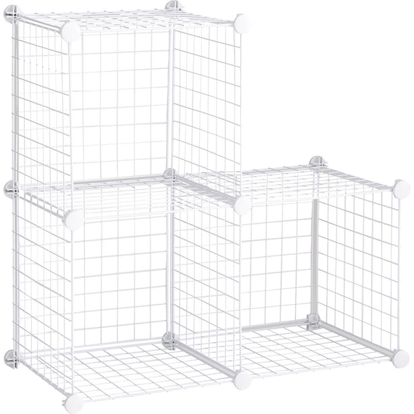 Rubbermaid  White 3-Cube Storage Stacker