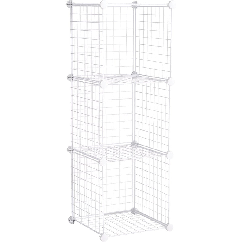 Rubbermaid  White 3-Cube Storage Stacker