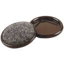 Do it 2-1/2 In. Inner Diameter Round Metal Cup/Felt Furniture Leg Cup, (4-Pack)