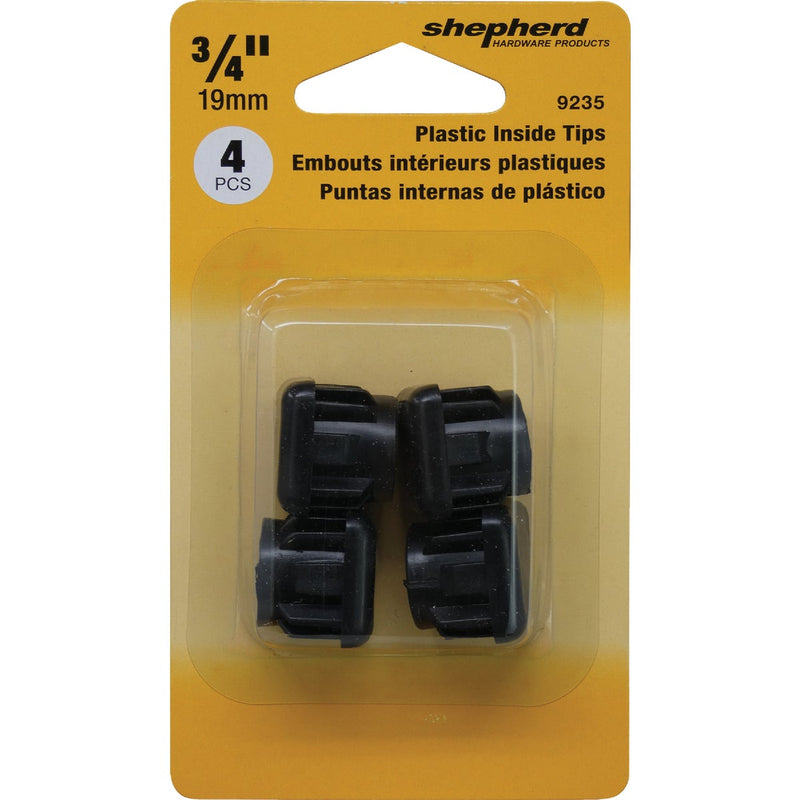 Shepherd Hardware 3/4 In. Square Base Insert Inside Leg Tip (4-Pack)