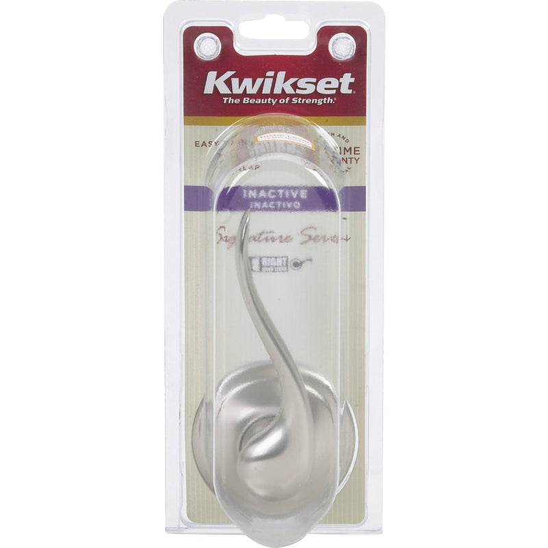 Kwikset Signature Series Satin Nickel Right-Hand Tustin Dummy Door Lever