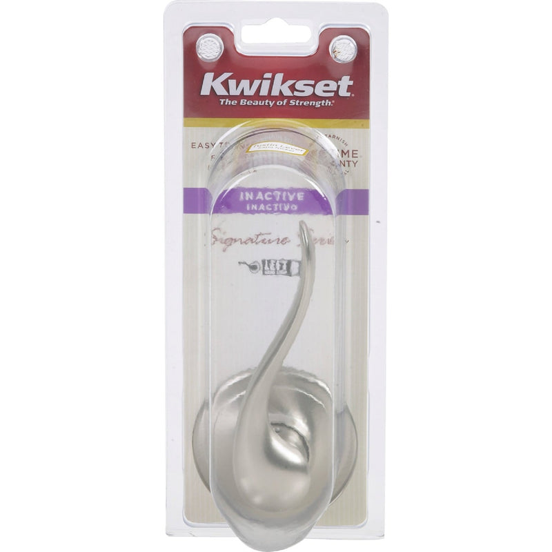 Kwikset Signature Series Satin Nickel Left-Hand Tustin Dummy Door Lever