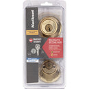 Kwikset 665 Double Cylinder Adjustable Latch Deadbolt with SmartKey, Polished Brass