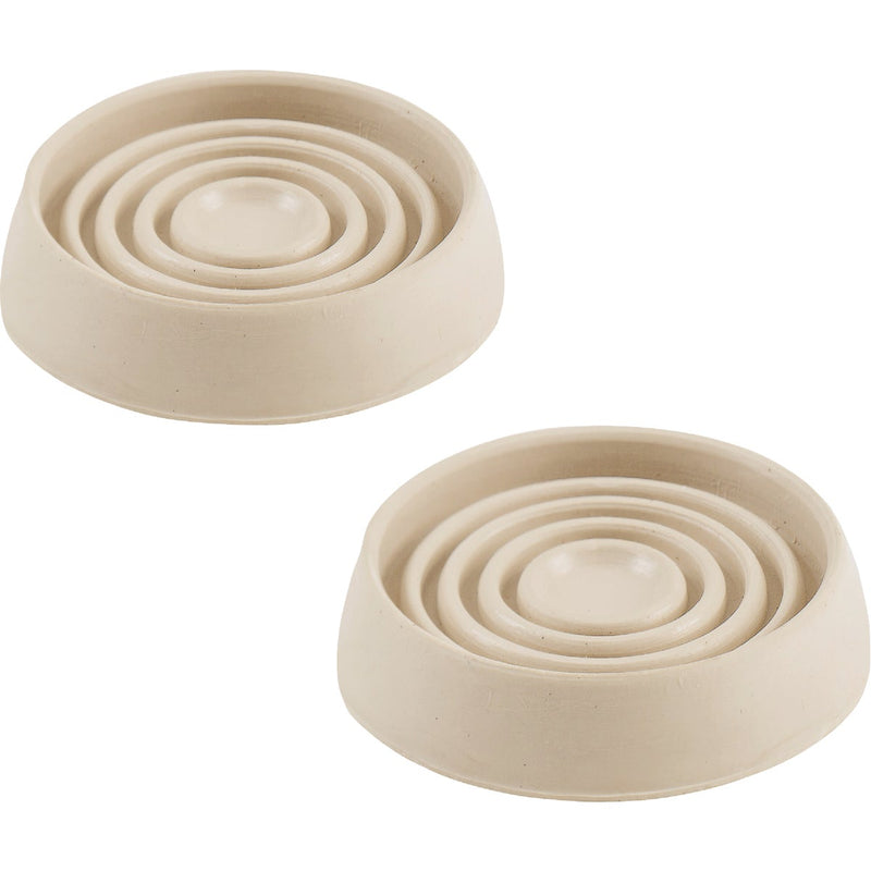 Shepherd Hardware 1-1/2 In. Round Almond Furniture Leg Cup (4-Pack)