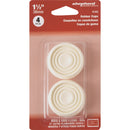Shepherd Hardware 1-1/2 In. Round Almond Furniture Leg Cup (4-Pack)