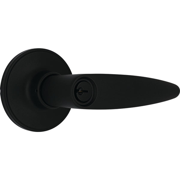 Steel Pro Matte Black Straight Entry Lever