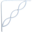 Knape & Vogt 200 Series Concord 6 In. White Steel Shelf Bracket