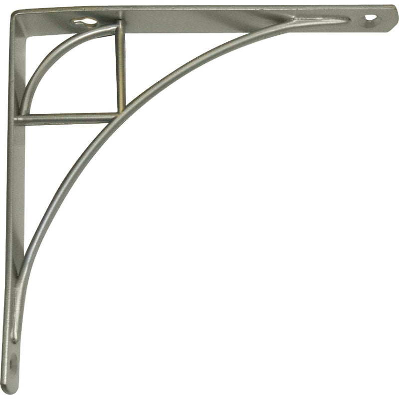 Knape & Vogt 200 Series Oak Park 8 In. Satin Nickel Steel Shelf Bracket