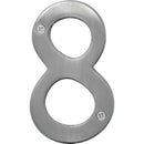 Hy-Ko Prestige Series 4 In. Satin Nickel House Number Eight