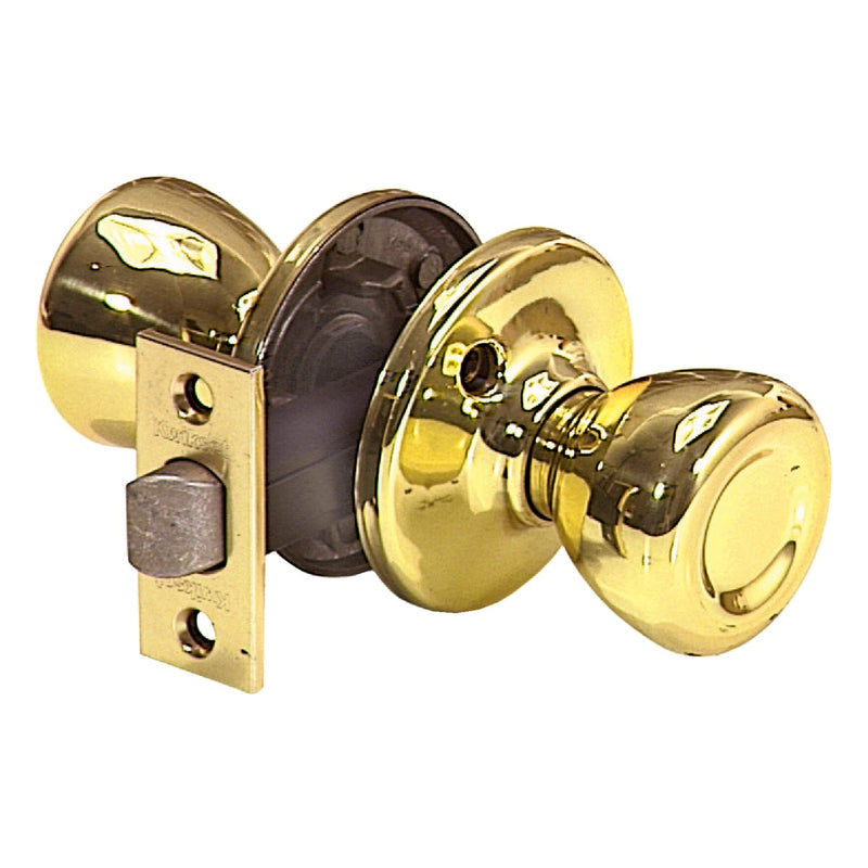 Kwikset Tylo Polished Brass Hall & Closet Door Knob