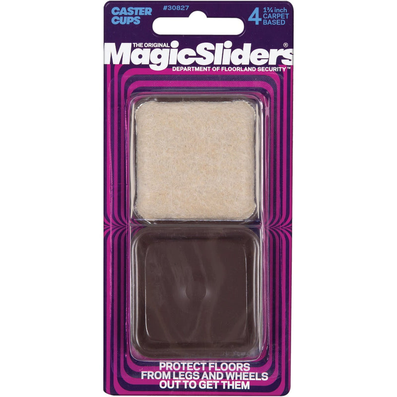 Magic Sliders 1-3/4 In. Inner Dimension Square Furniture Glide (4-Pack)