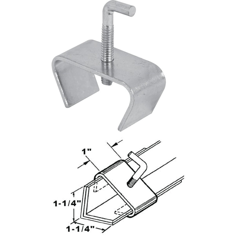 Prime-Line 1-1/4 In. Steel Bed Rail Clamp (2-Pack)