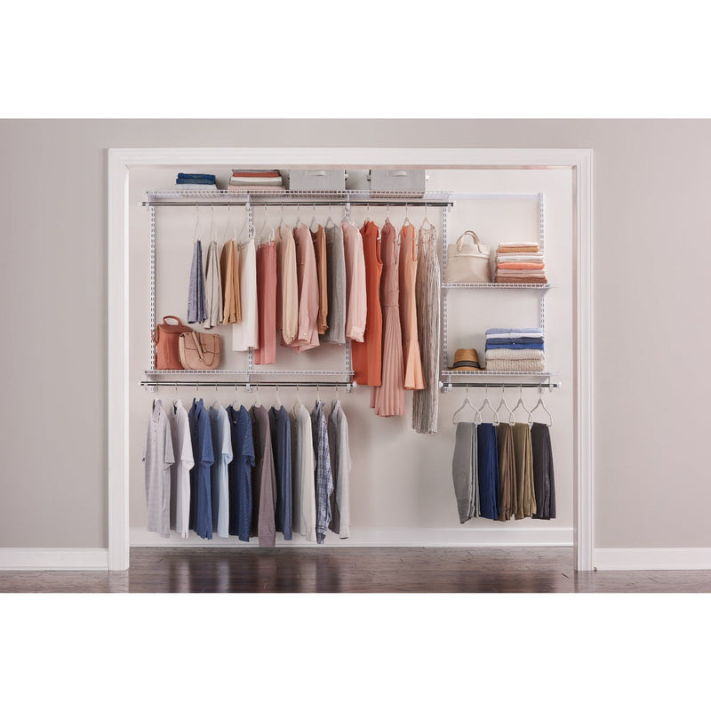 Rubbermaid Configurations 4 Ft. to 8 Ft. No-Cut Adjustable Closet Kit