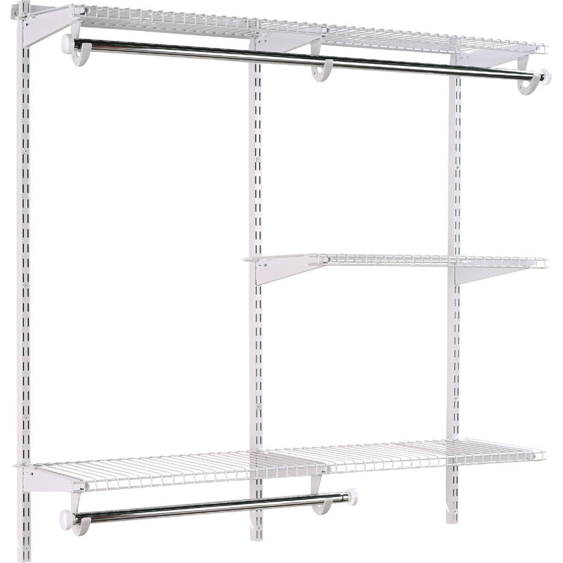 Rubbermaid Configurations 4 Ft. to 8 Ft. No-Cut Adjustable Closet Kit