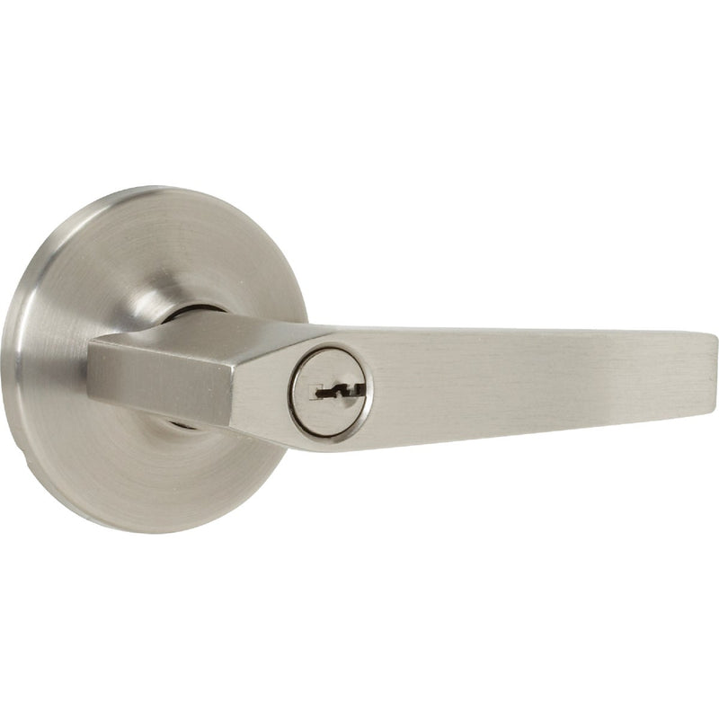 Steel Pro Brushed Nickel Entry Door Lever