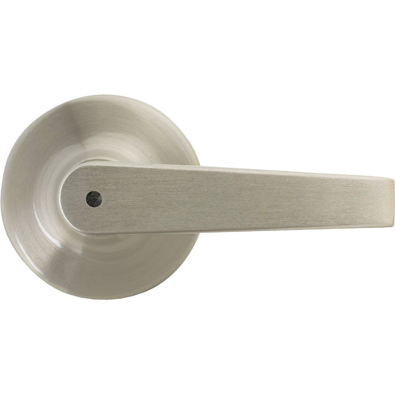 Steel Pro Brushed Nickel Straight Privacy Door Lever