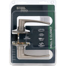 Steel Pro Brushed Nickel Straight Passage Door Lever