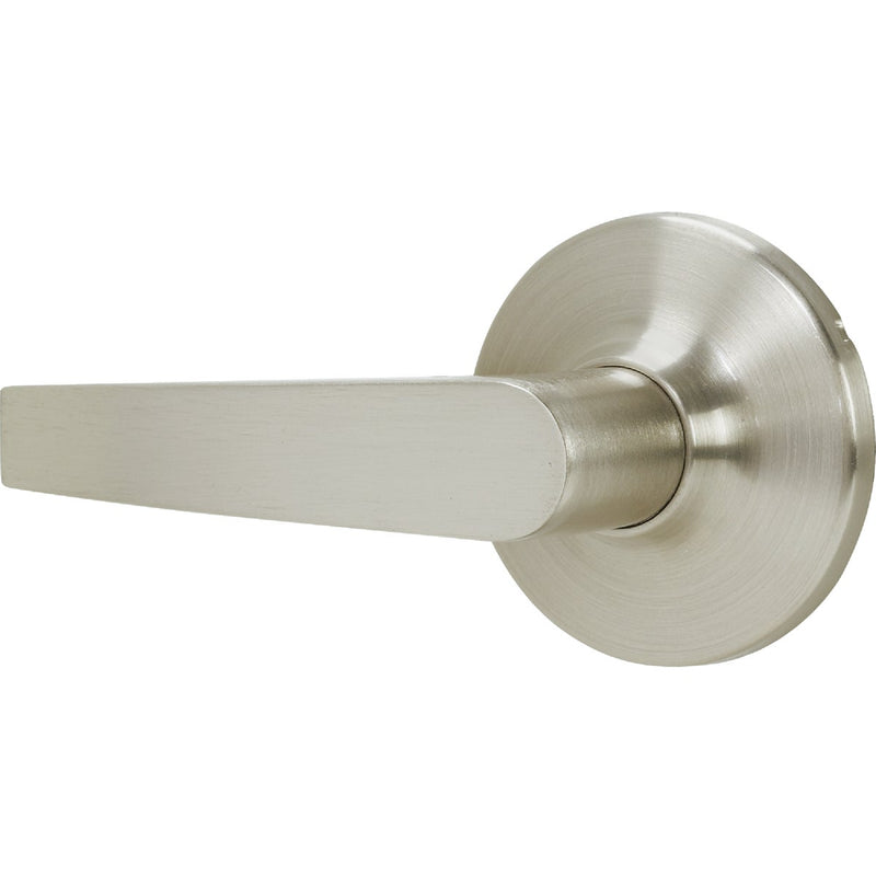 Steel Pro Brushed Nickel Straight Passage Door Lever