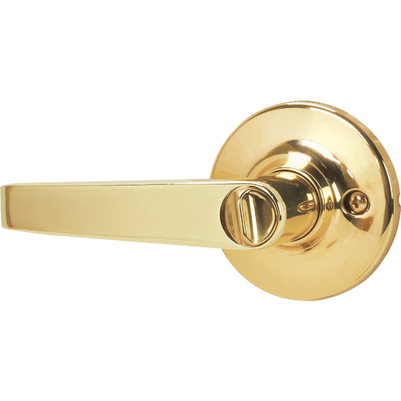 Steel Pro Polished Brass Entry Door Lever