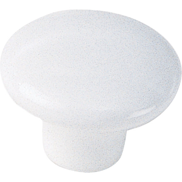 Laurey Porcelain Round White 1-1/2 In. Cabinet Knob