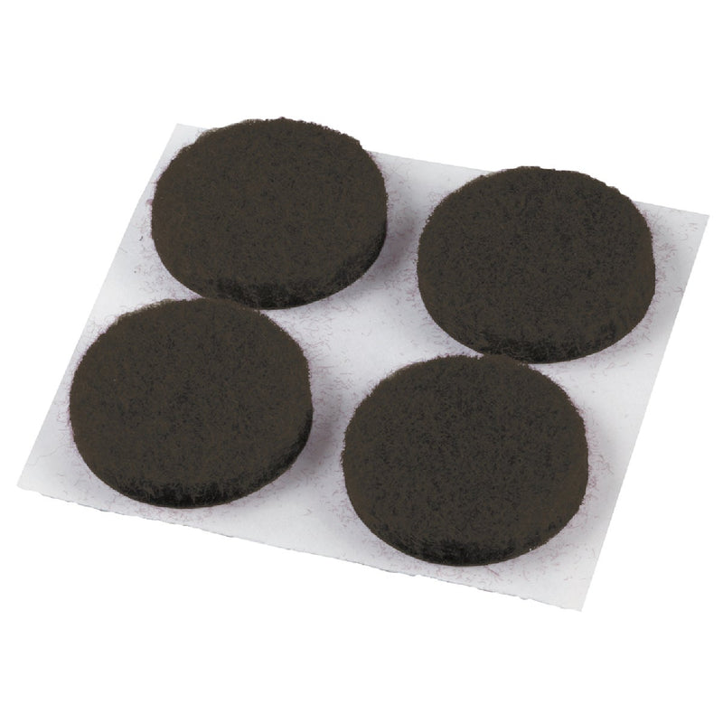 Do it 3/4 In. Brown Round Felt Pad (12-Count)