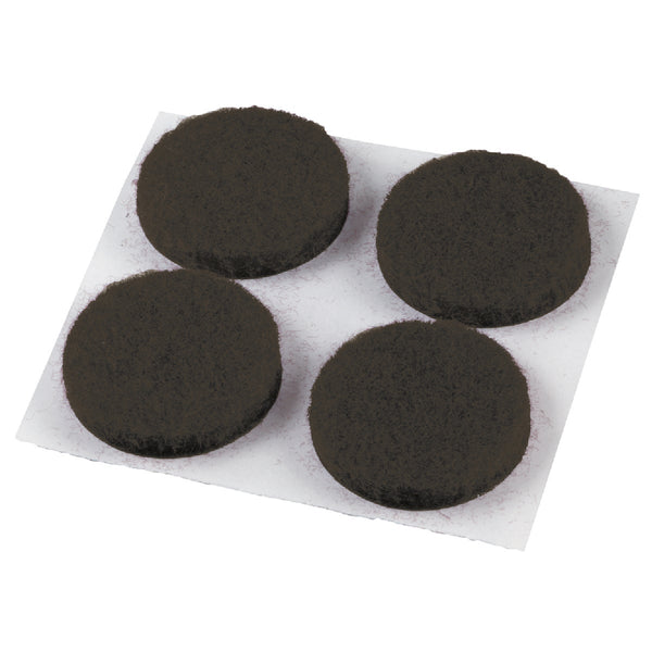 Do it 3/4 In. Brown Round Felt Pad (12-Count)