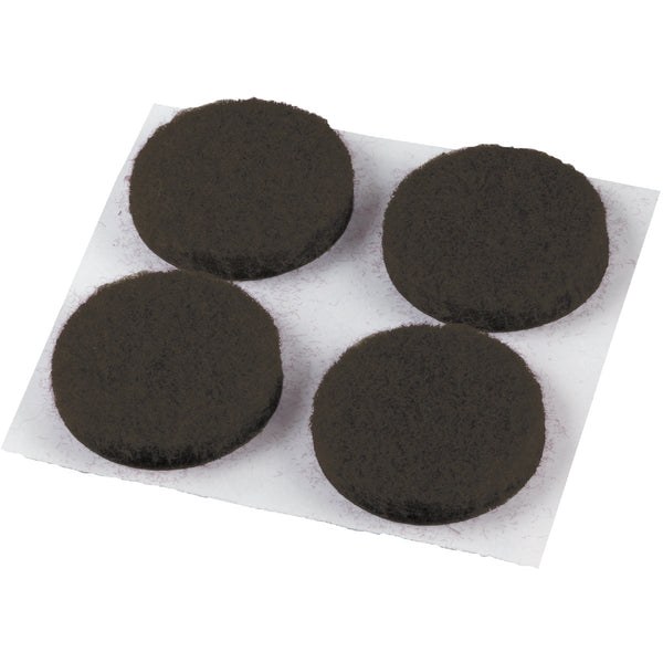 Do it 1/2 In. Brown Round Felt Pad (24-Count)