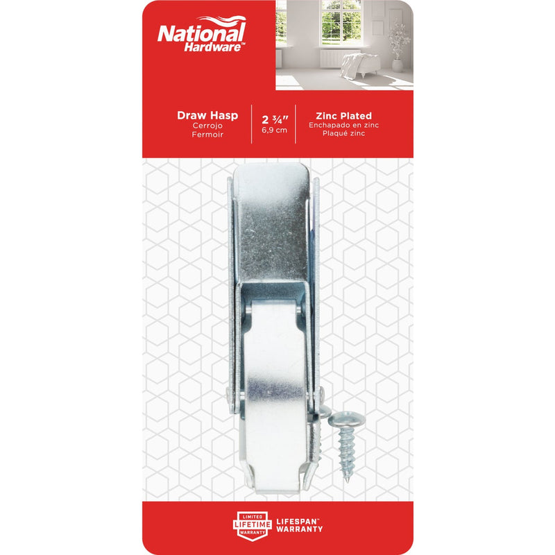 National 2-3/4 In. Zinc Draw Hasp