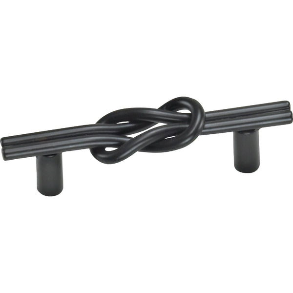 Laurey Nantucket 3 In. Center-To-Center Matte Black Cabinet Drawer Pull