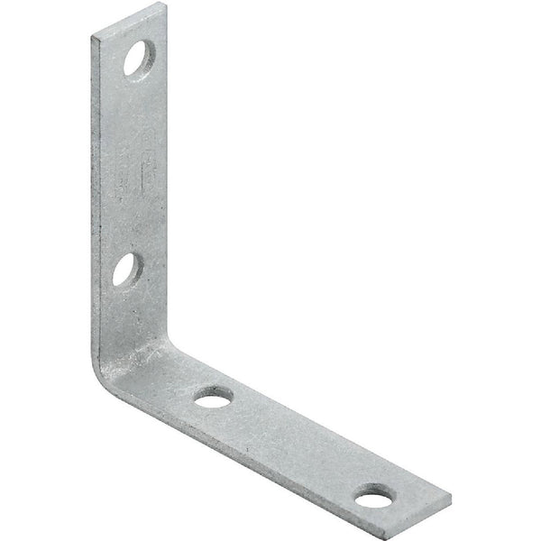 National Catalog V115 3 In. x 3/4 In. Galvanized Steel Corner Brace (4-Count)