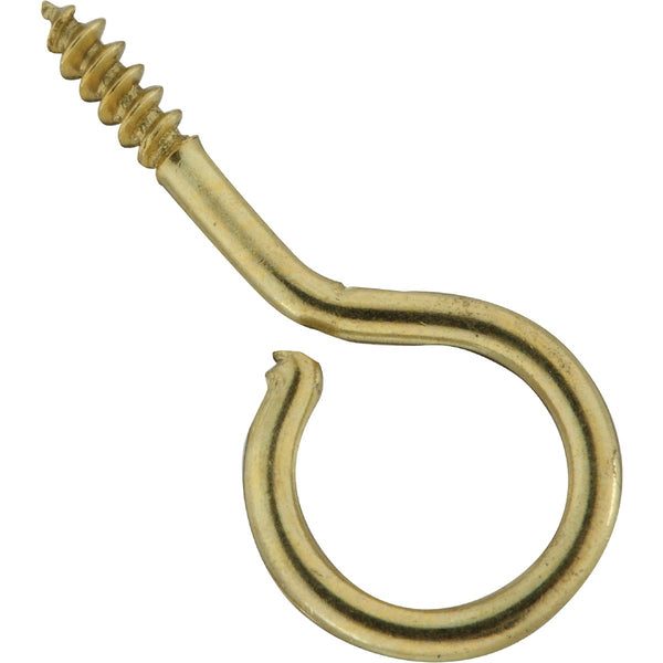 National #14 Brass Large Screw Eye (6 Ct.)