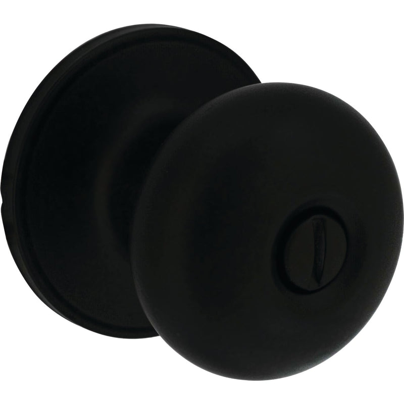 Steel Pro Matte Black Half Round Privacy Knob