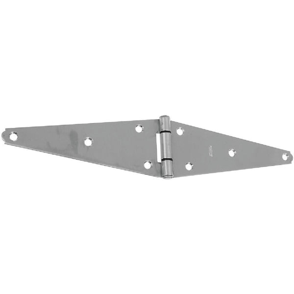 National 8 In. Stainless Steel Heavy Strap Hinge