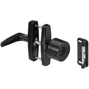 National Black Knob Latch