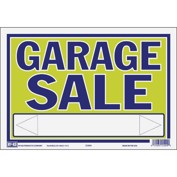 Hy-Ko 9 x 13 Neon Garage Sale Sign