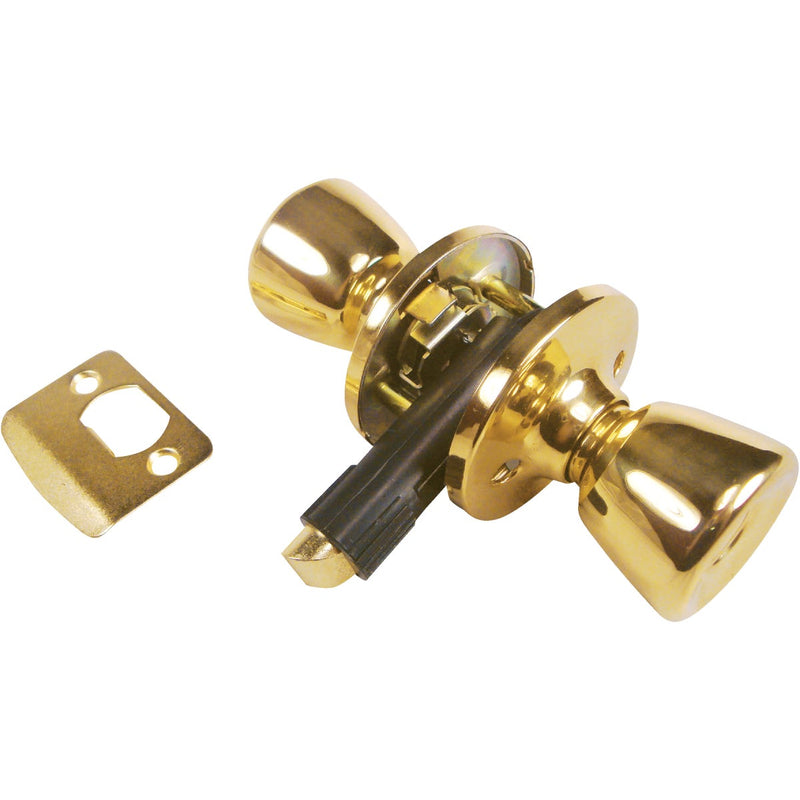 United States Hardware Polished Brass Bed & Bath Door Knob