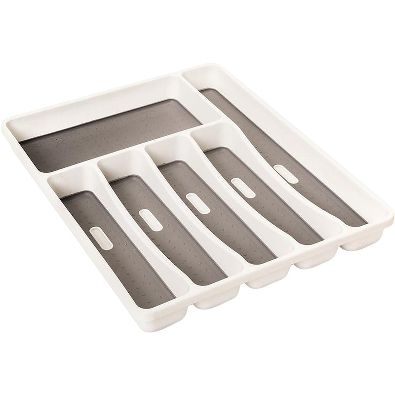 Knape & Vogt Real Solutions White Plastic Tableware Cutlery Tray