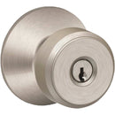 Schlage Bowery Knob Satin Nickel Keyed Entry Lock