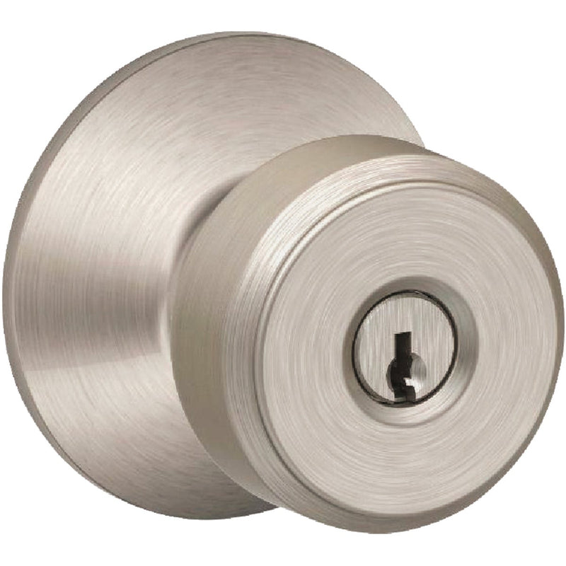 Schlage Bowery Knob Satin Nickel Keyed Entry Lock