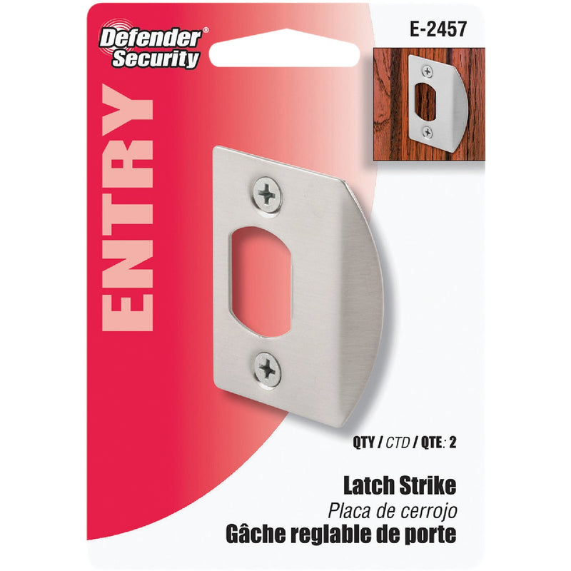 Defender Security Satin Nickel 1-3/4 In. Strike Plate