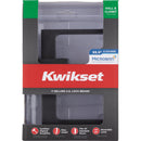 Kwikset Singapore Square Keyed Entry Lever SmartKey, Matte Black