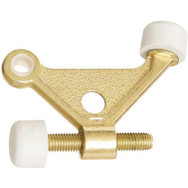 National Bright Brass Zinc Hinge Pin Door Stop