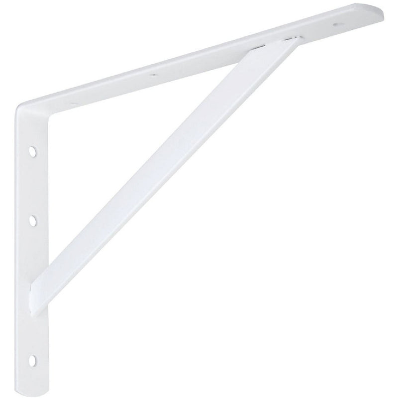 National 111 12 In. White Steel Super Strength Shelf Bracket