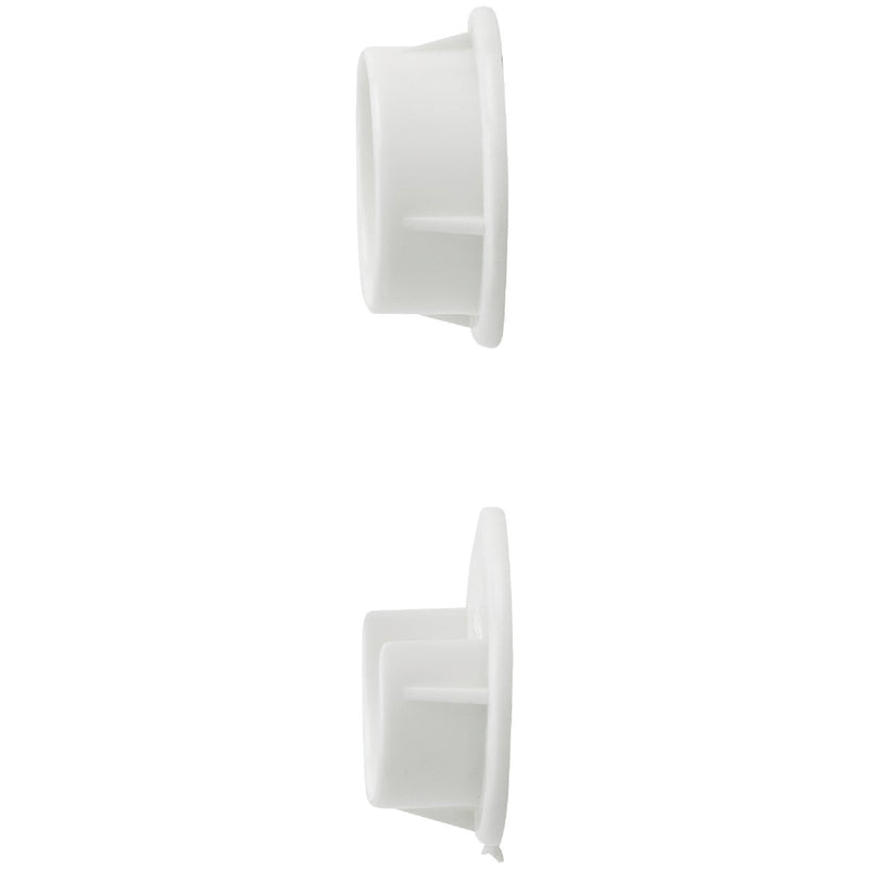 National 1-3/8 In. Plastic Closet Rod Socket, White (2-Pack)