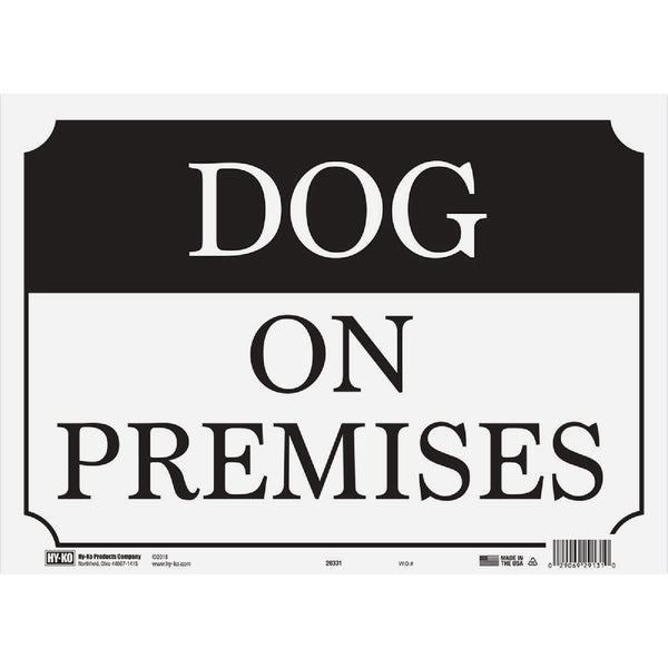 Hy-Ko Sign, Dog on Premises