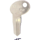 ILCO Bauer Nickel Plated File Cabinet Key BAU2 / 1648 (10-Pack)